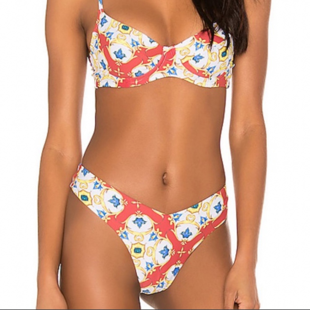 WeWoreWhat Baroque Tile Bossa Nova top & bottom